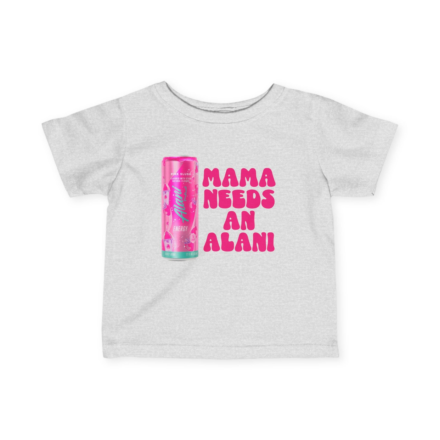 (Custom Design Preorder MOQ 5) MAMA NEEDS AN ALANI White Print Girls Summer Tee Shirts Top