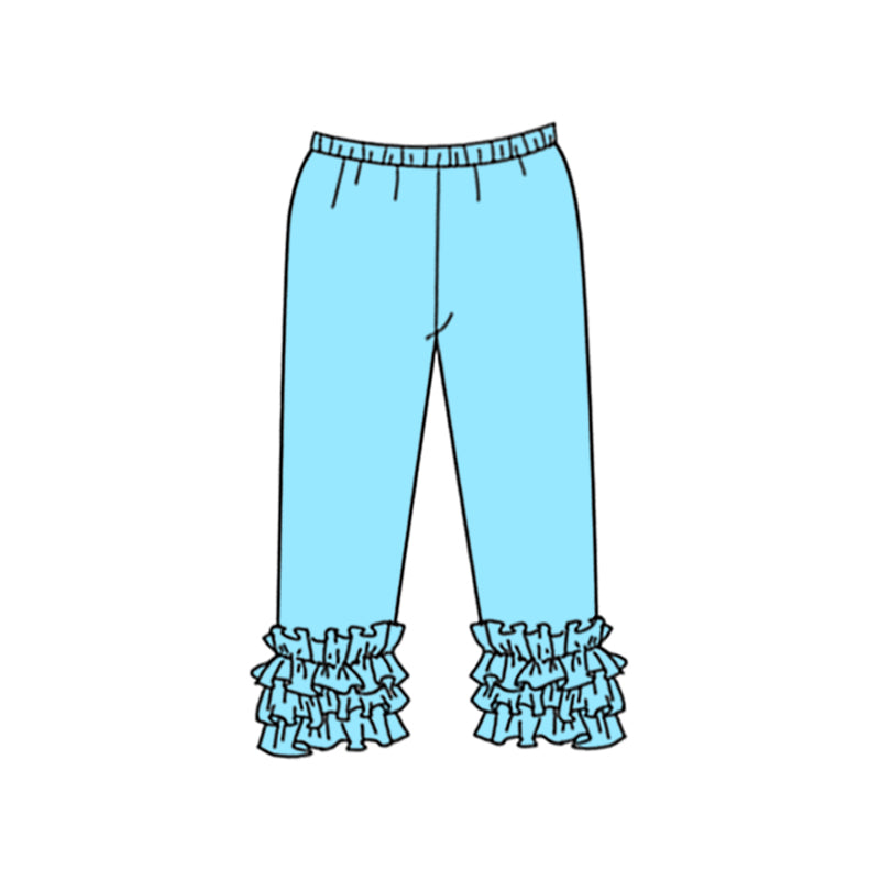 (Custom Design Preorder MOQ 5) Aqua Color Girls Icing Pants