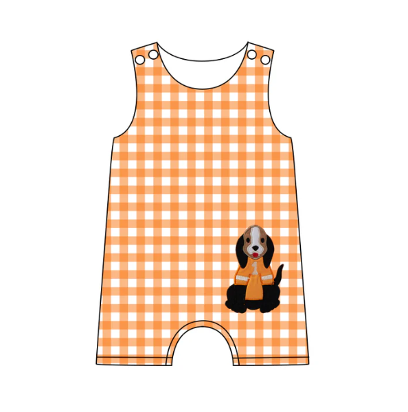 (Custom Design Preorder MOQ 5) Team's TENNESSEE Print Baby Boys Summer Romper