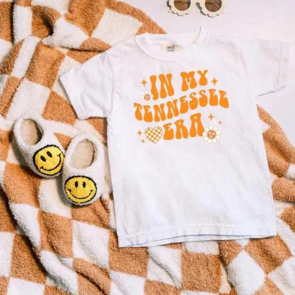 (Custom Design Preorder MOQ 5) Team's TENNESSEE Orange ERA Print Girls Summer Tee Shirts Top