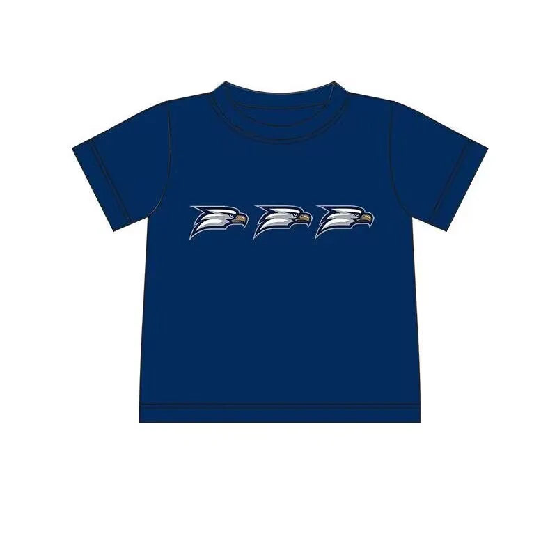 (Custom Design Preorder MOQ 5) Team's Georgia Southern Print Boys Summer Tee Shirts Top