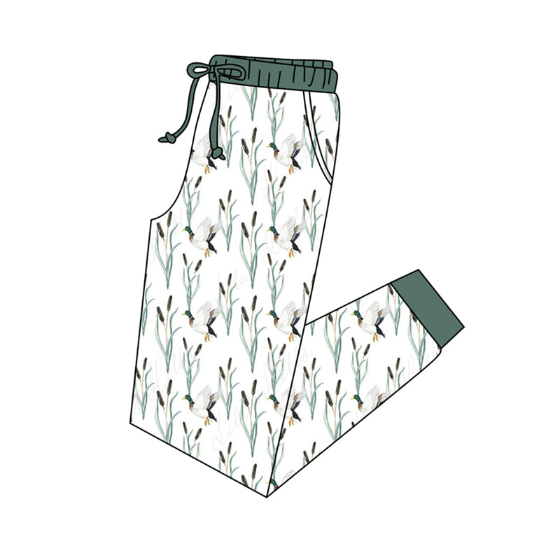 (Custom Design Preorder MOQ 5) Adult Duck Print Pajamas Pants