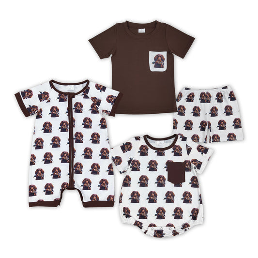 Dog Duck Hunting Print Brothers Summer Matching Clothes
