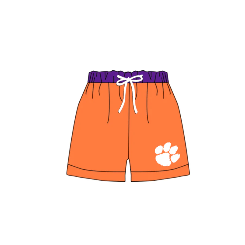 (Custom Design Preorder MOQ 5) Team's PAW Print Boys Swim Trunks