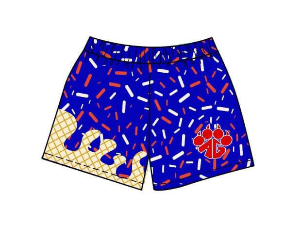 (Custom Design Preorder MOQ 5) Team's Blue Sprinkles Kids Bottom Shorts