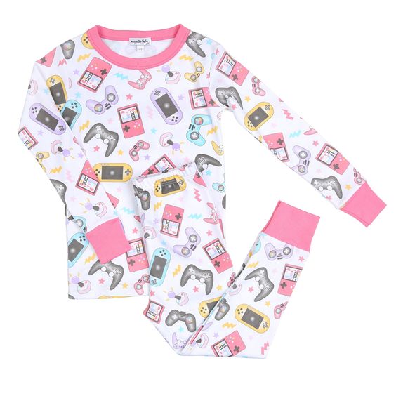(Custom Design Preorder MOQ 5) Game Console Print Kids Pajamas Clothes Set