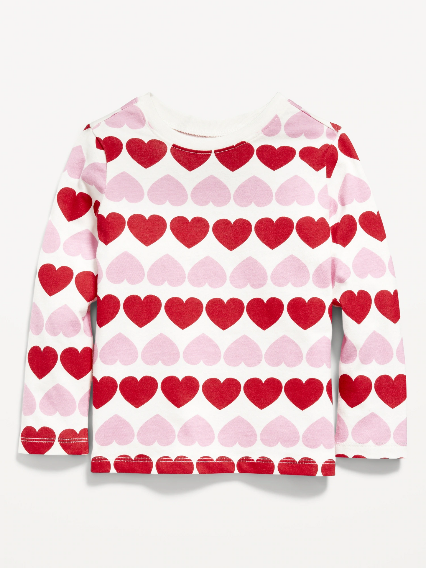 (Custom Design Preorder MOQ 5) Heart Print Girls Valentine's Tee Shirts Top