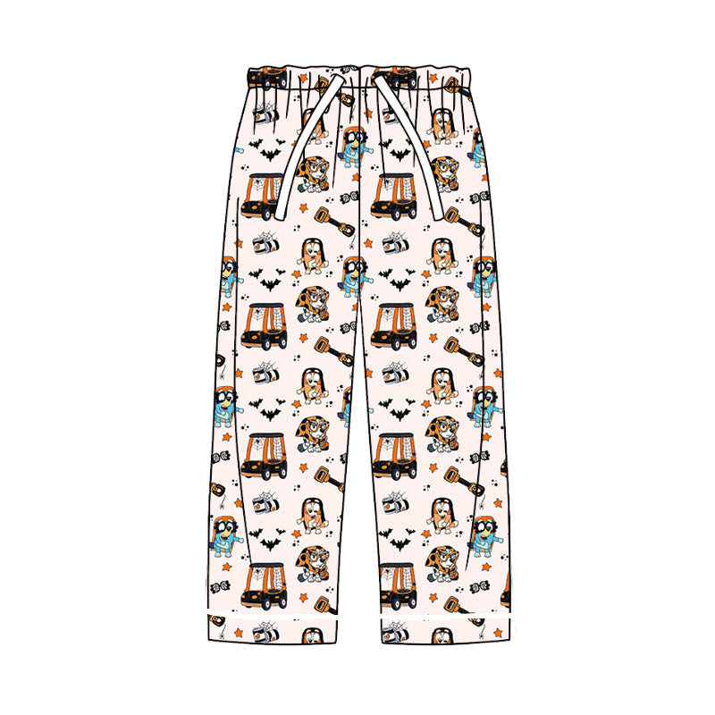 (Custom Design Preorder MOQ 20) Adult Cartoon Dog Print Woman Halloween Pajamas Bamboo Pants