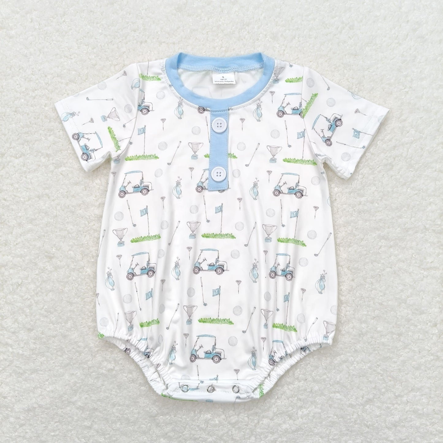 Golf Truck Print Sibling Summer Matching Clothes