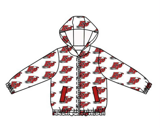 (Custom Design Preorder MOQ 5) Team's EP Print Kids Zipper Hoodie Jacket Top