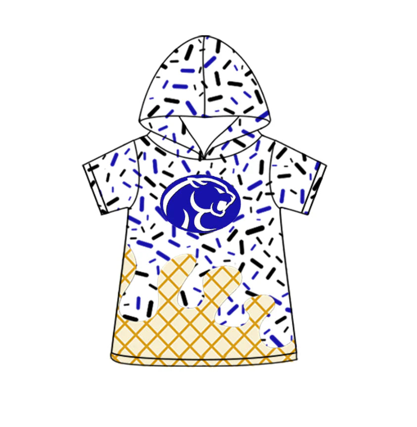 (Custom Design Preorder MOQ 5 Each Design) Team's Sprinkles Print Hoodie Top Mom and Me Matching Clothes