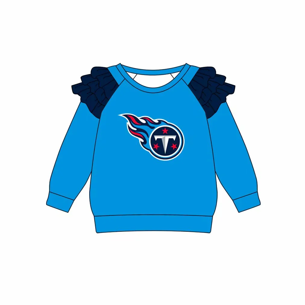 (Custom Design Preorder MOQ 5) Team's Titans Print Girls Tee Shirts Top