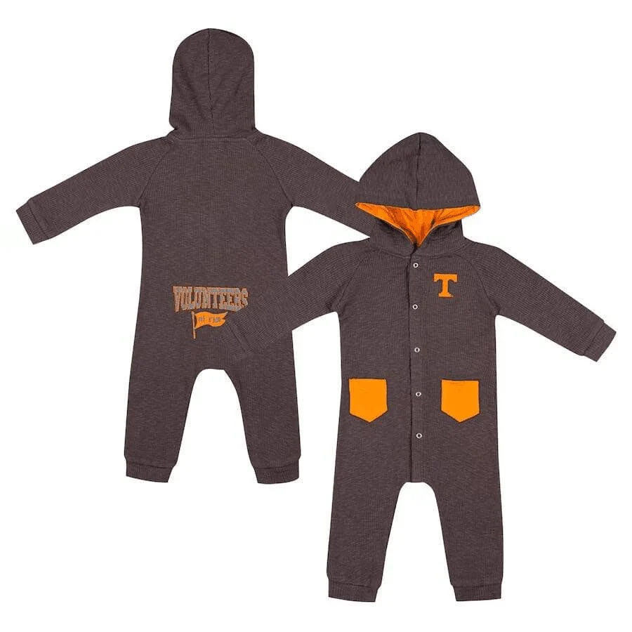 (Custom Design Preorder MOQ 5) Team's Tennessee Print Baby Boys Hoodie Romper