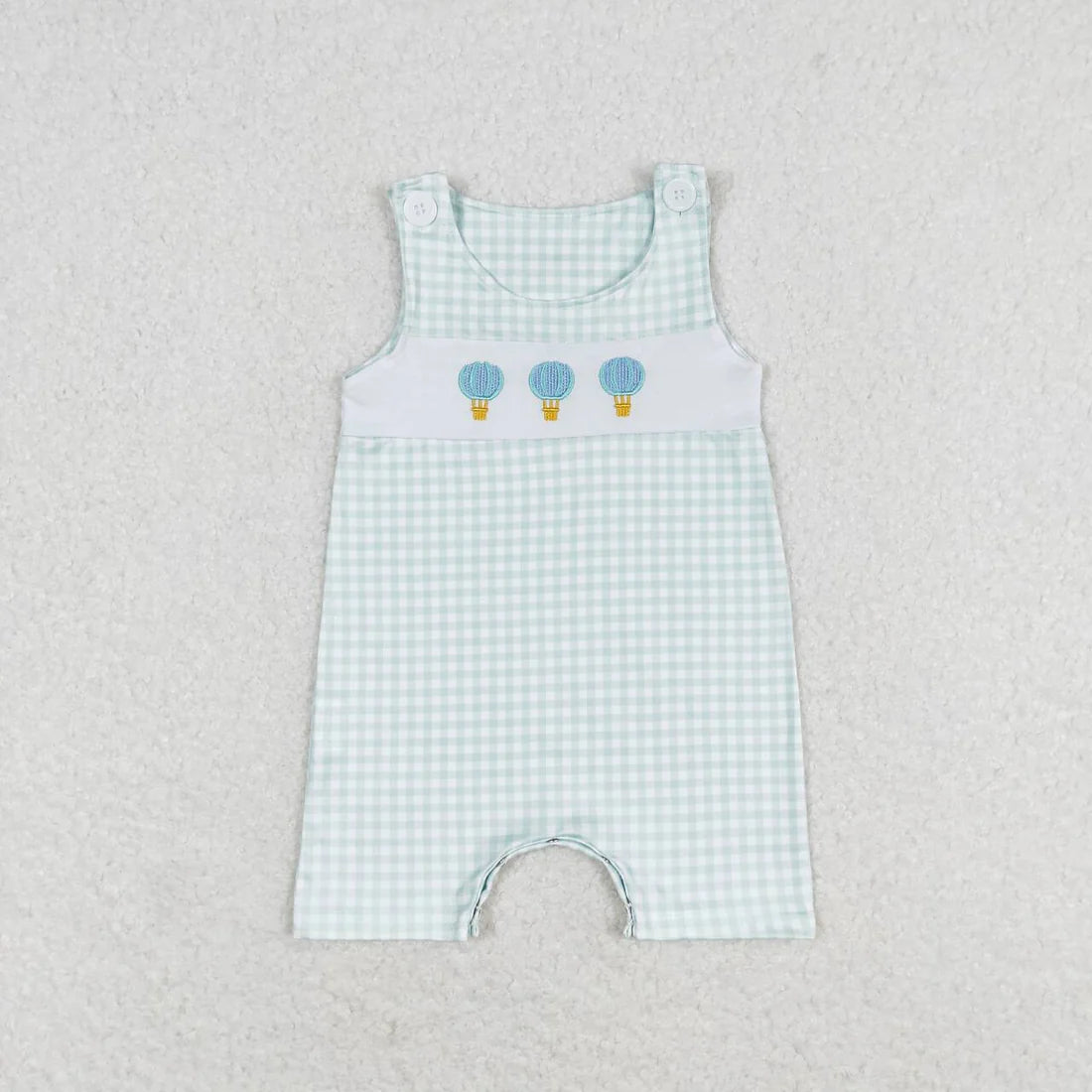 Cute Embroidery Baby Boys Summer Romper Brothers Wear
