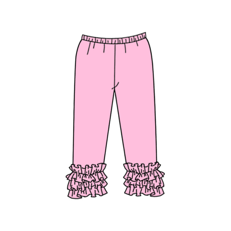 (Custom Design Preorder MOQ 5) Pink Color Girls Icing Pants