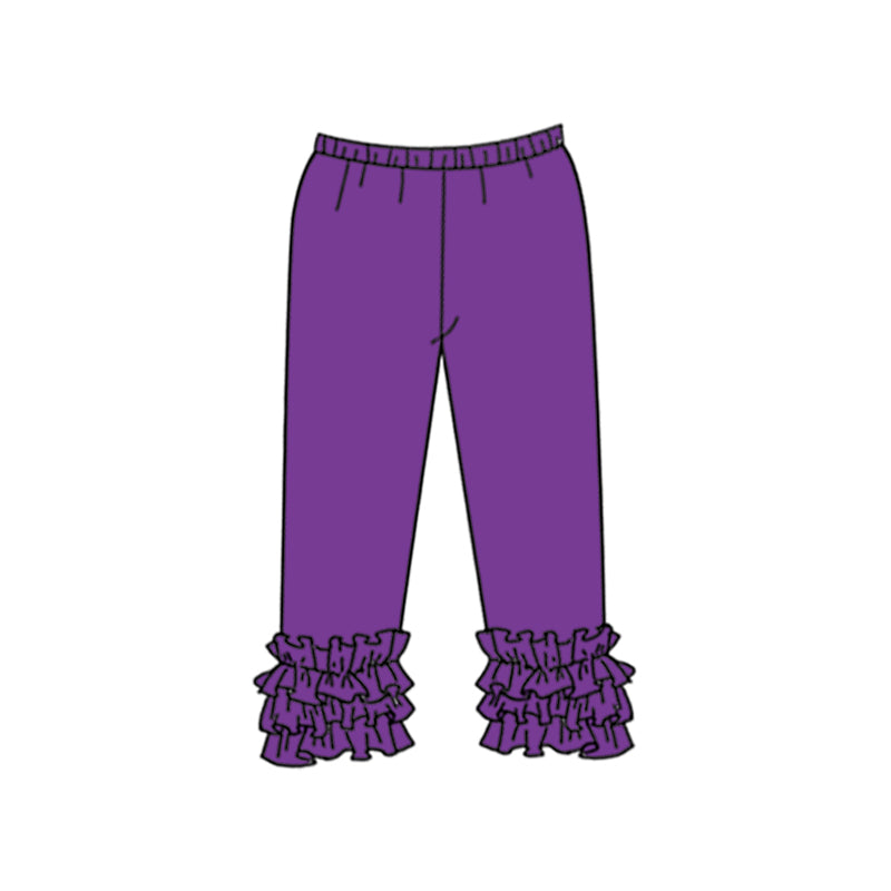 (Custom Design Preorder MOQ 5) Purple Color Girls Icing Pants