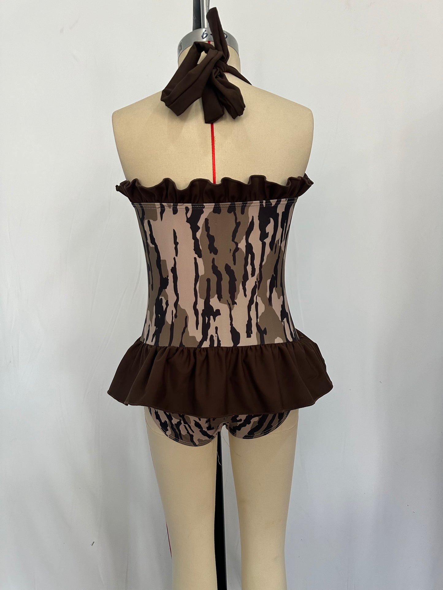 S0192 Girls Camo Print 1 Piece Swimsuits