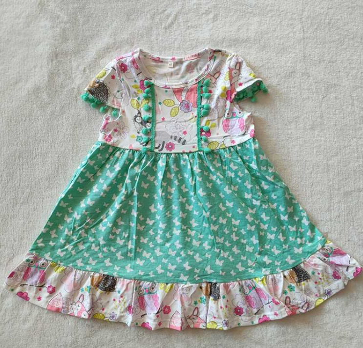 (Promotion) Short sleeved knee-length cotton dress G3-6*/*