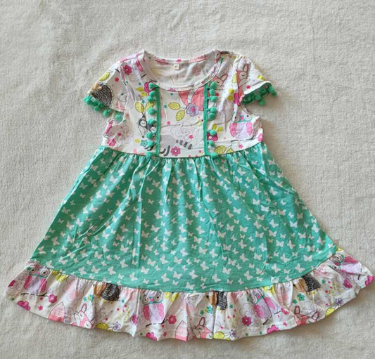 (Promotion) Short sleeved knee-length cotton dress G3-6*/*