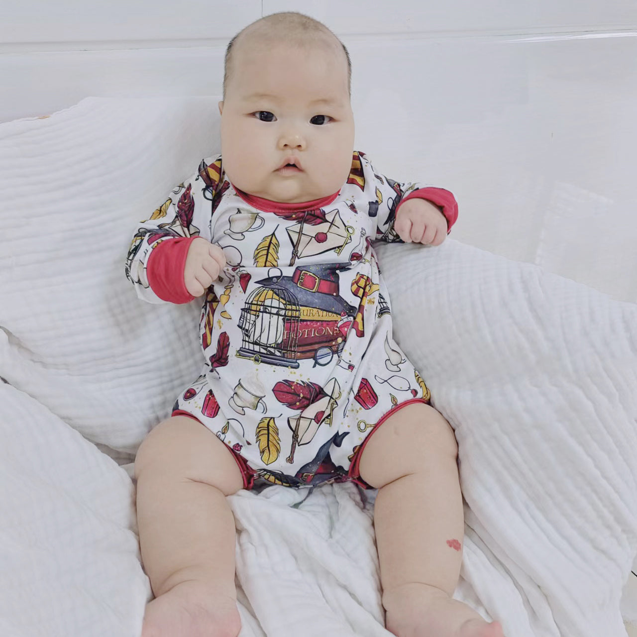 Girls long sleeve romper LR0022