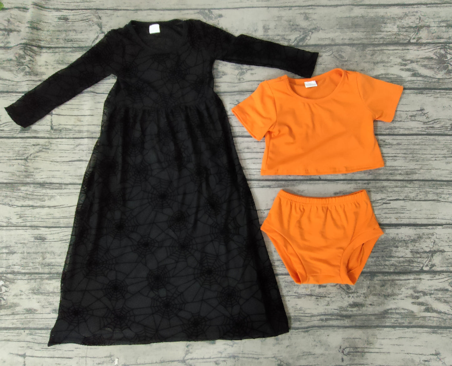 Girls Halloween 3 pieces bummie outfits GBO0060