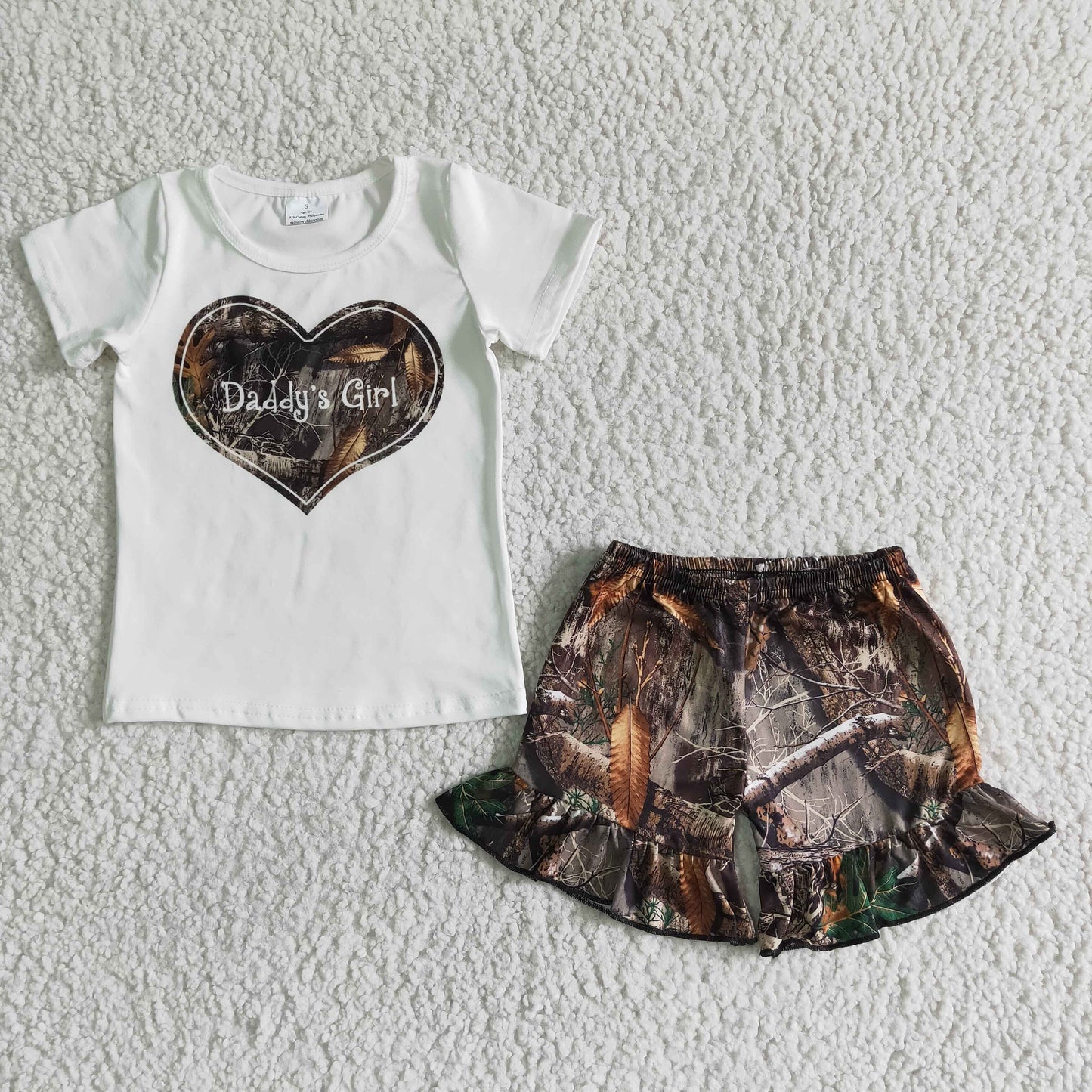 (Promotion)Short sleeve ruffles shorts summer outfits GSSO0004