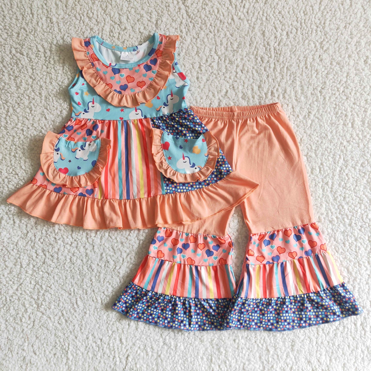 Sleeveless bell bottom pants outfits A7-23
