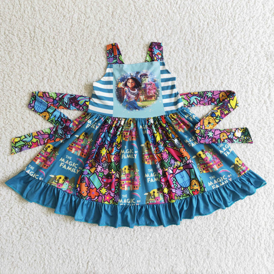 (Promotion)Cartoon Magic Sleeveless twirl dress GSD0017