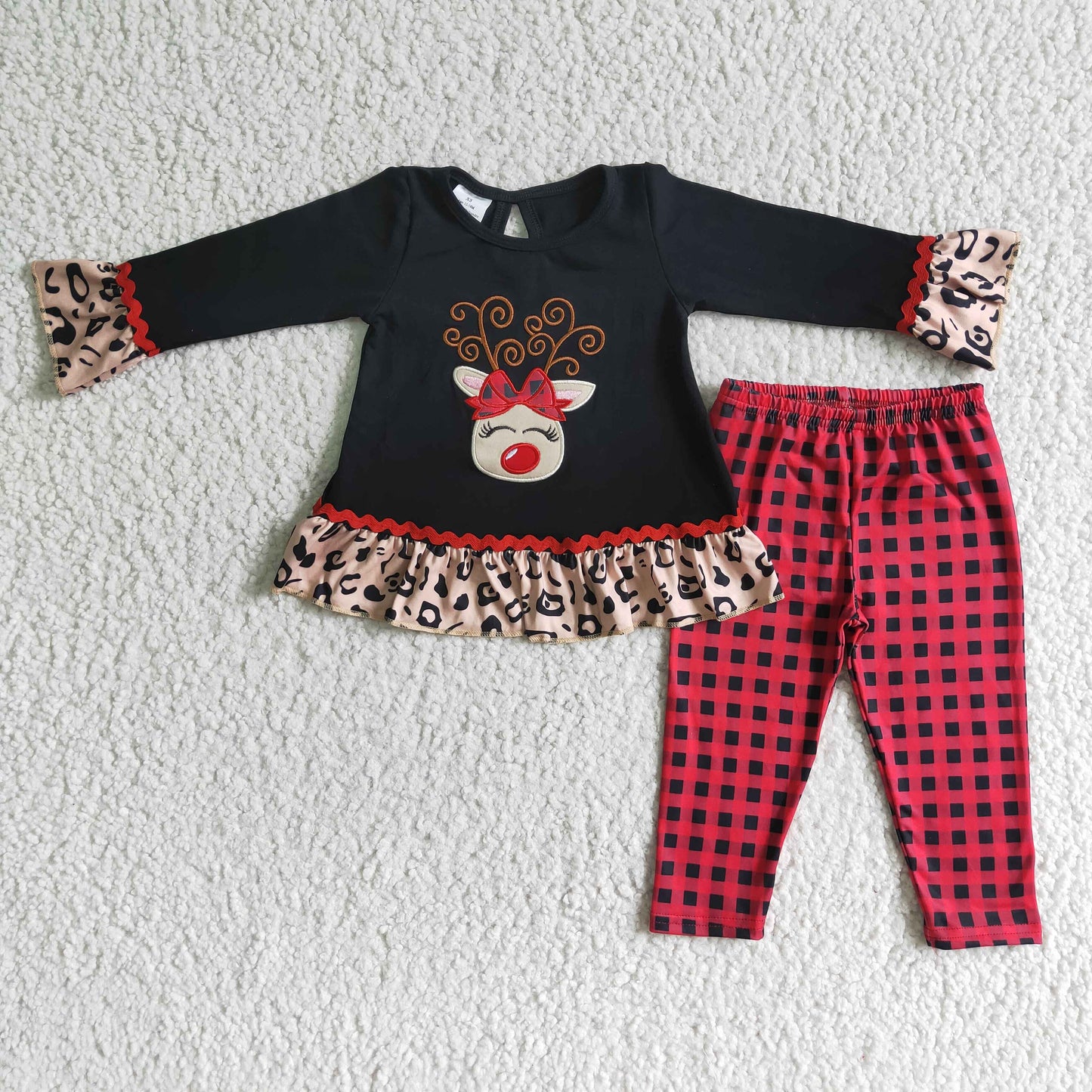 Long sleeve legging pants Christmas outfits 6 A18-27