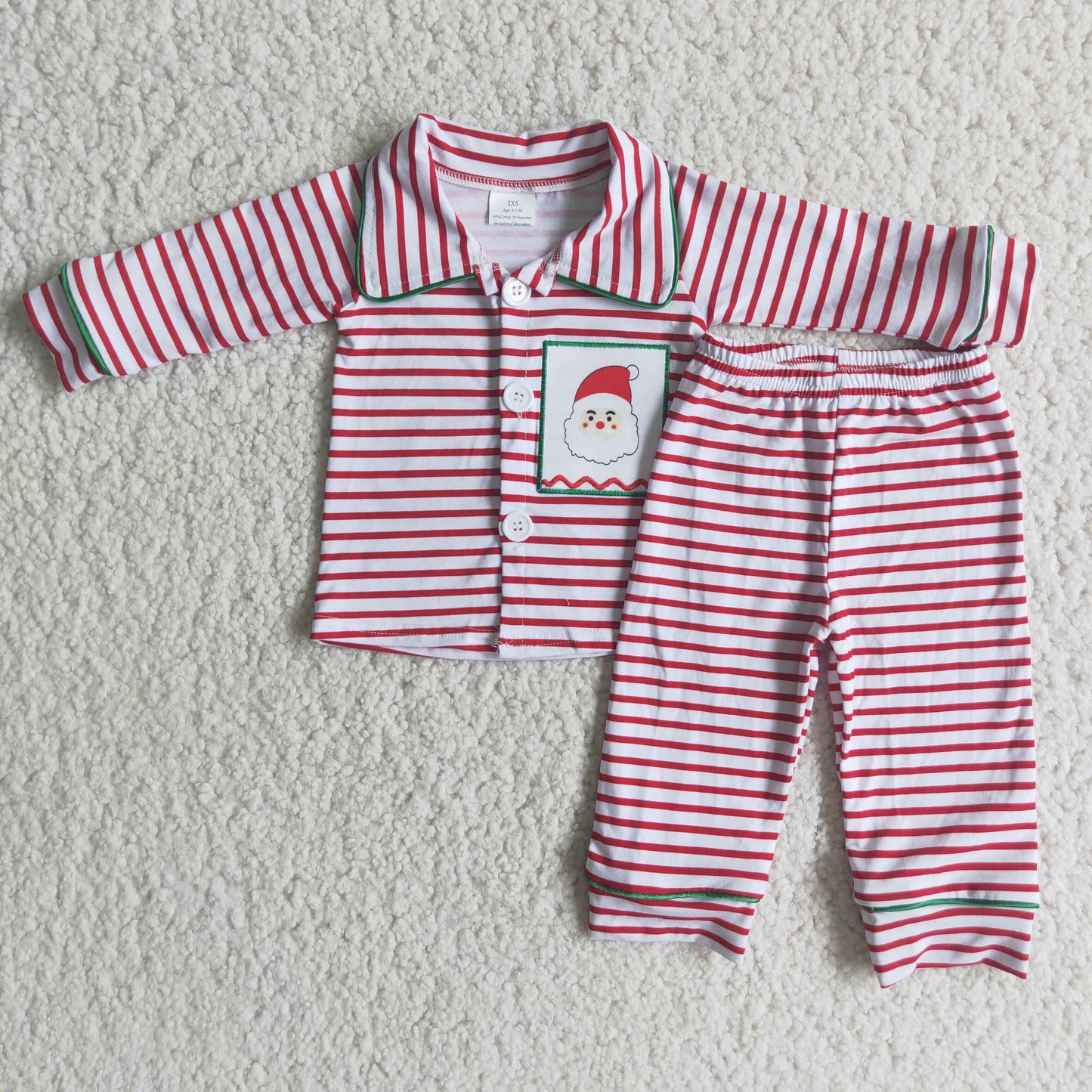 USA-Shop Boys Christmas embroidery pajamas     6 A2-20
