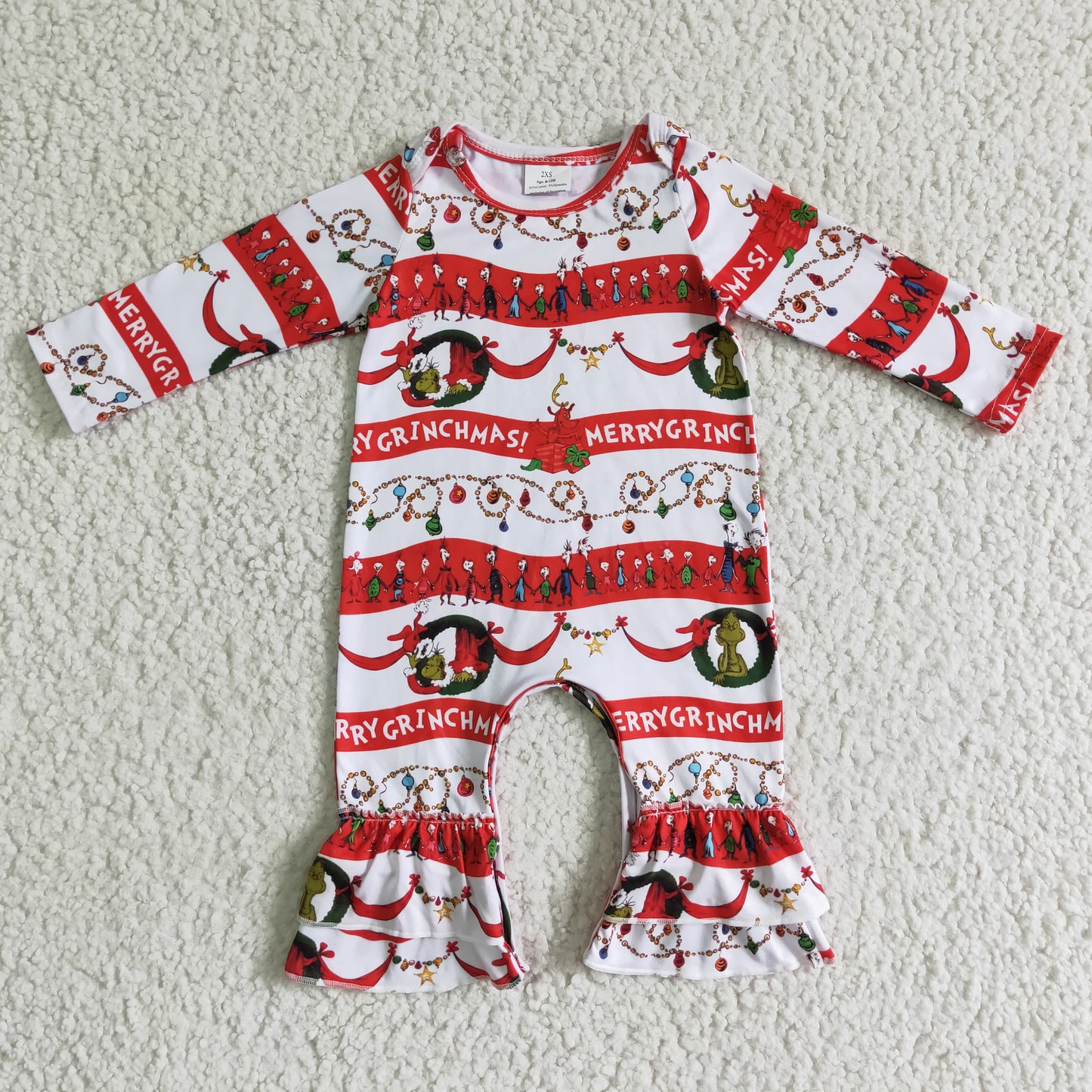 Baby girls Christmas romper 6 A22-1