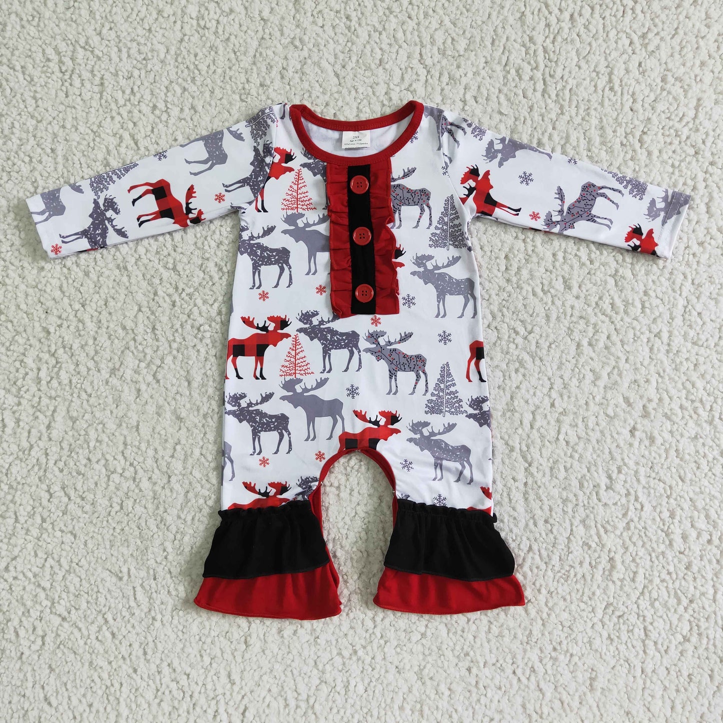 Baby girls Christmas romper 6 A22-9