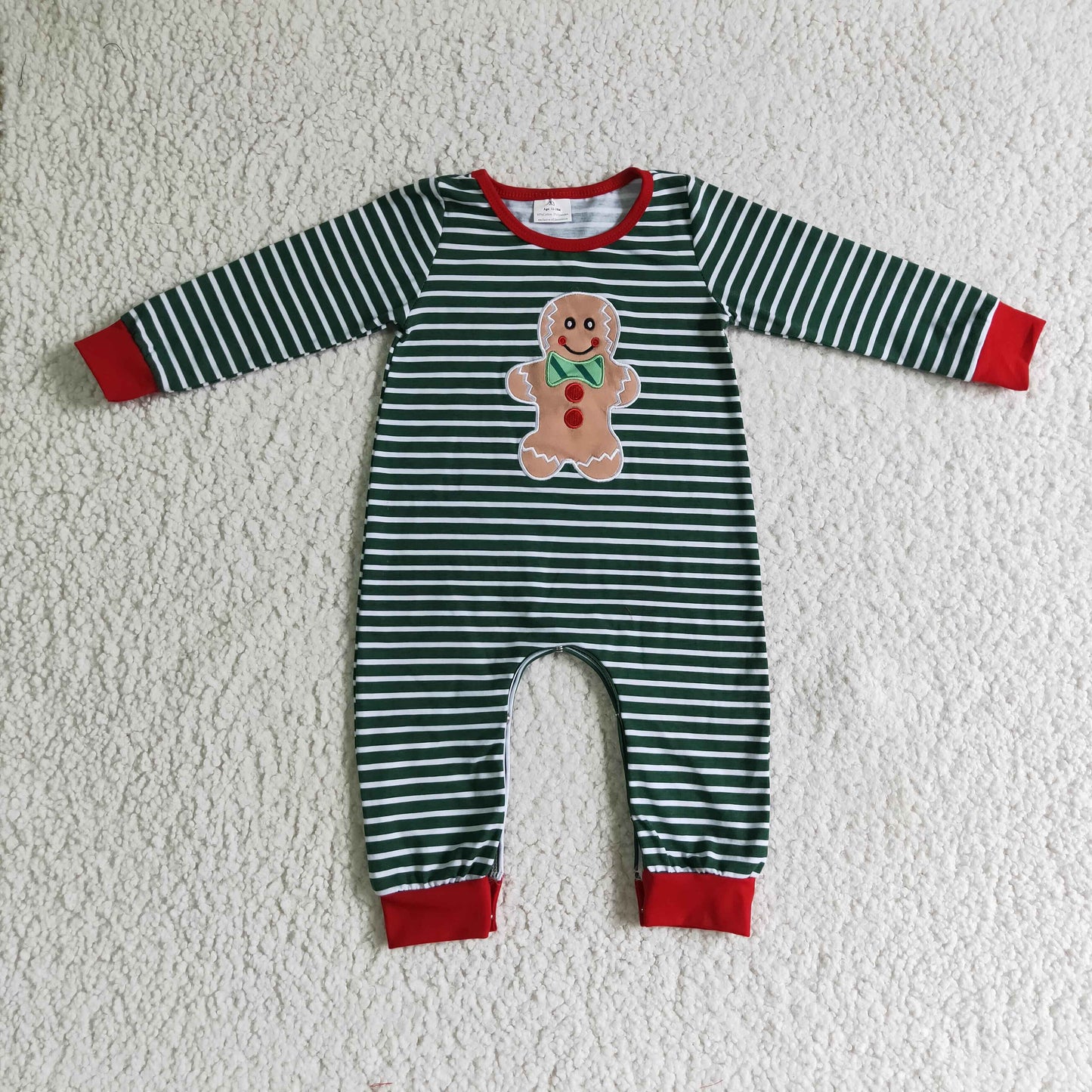 (Promotion) Baby boys embroideried Christmas romper 6 A27-2