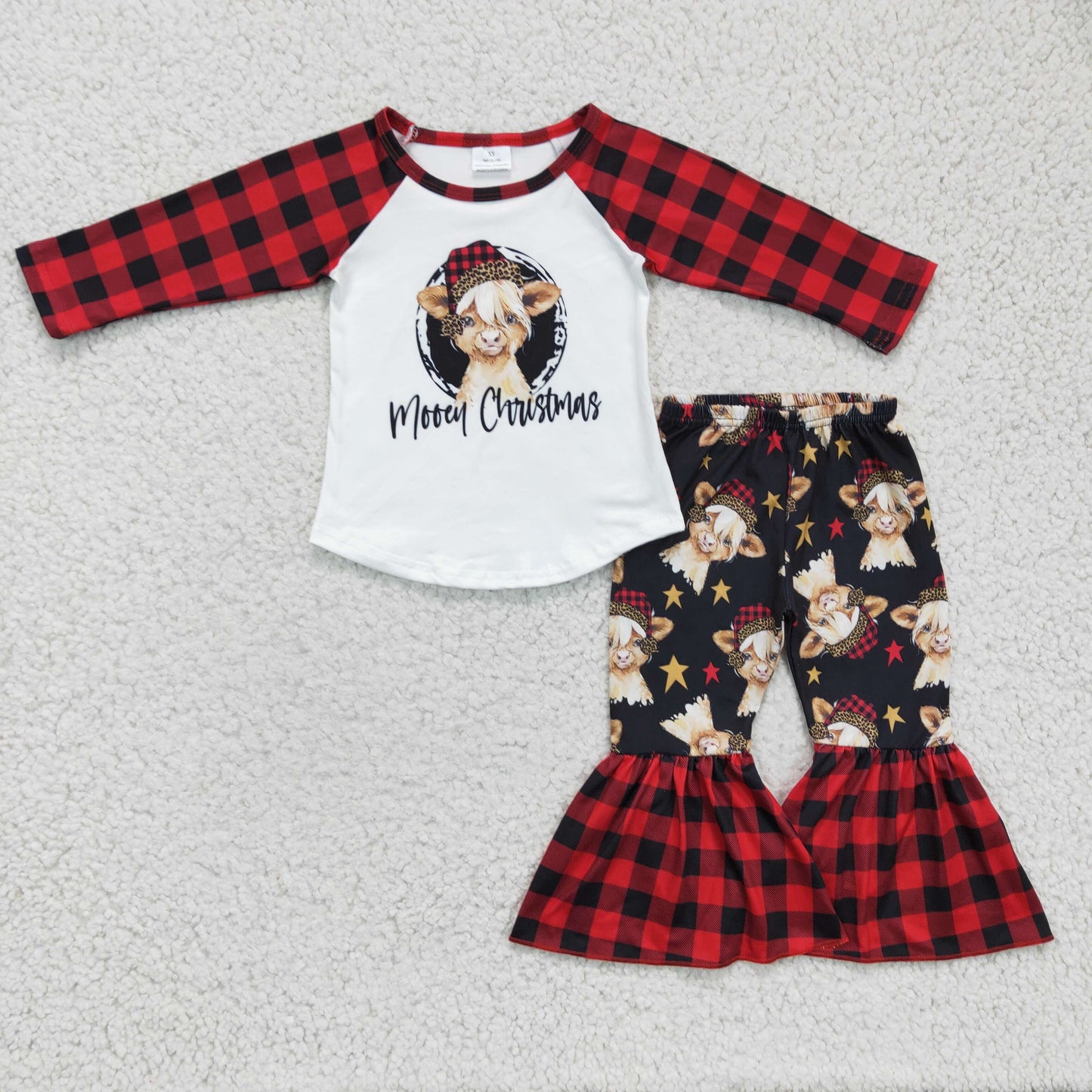 (Promotion) Merry Christmas Highland Cow Print Outfits 6 A7-11