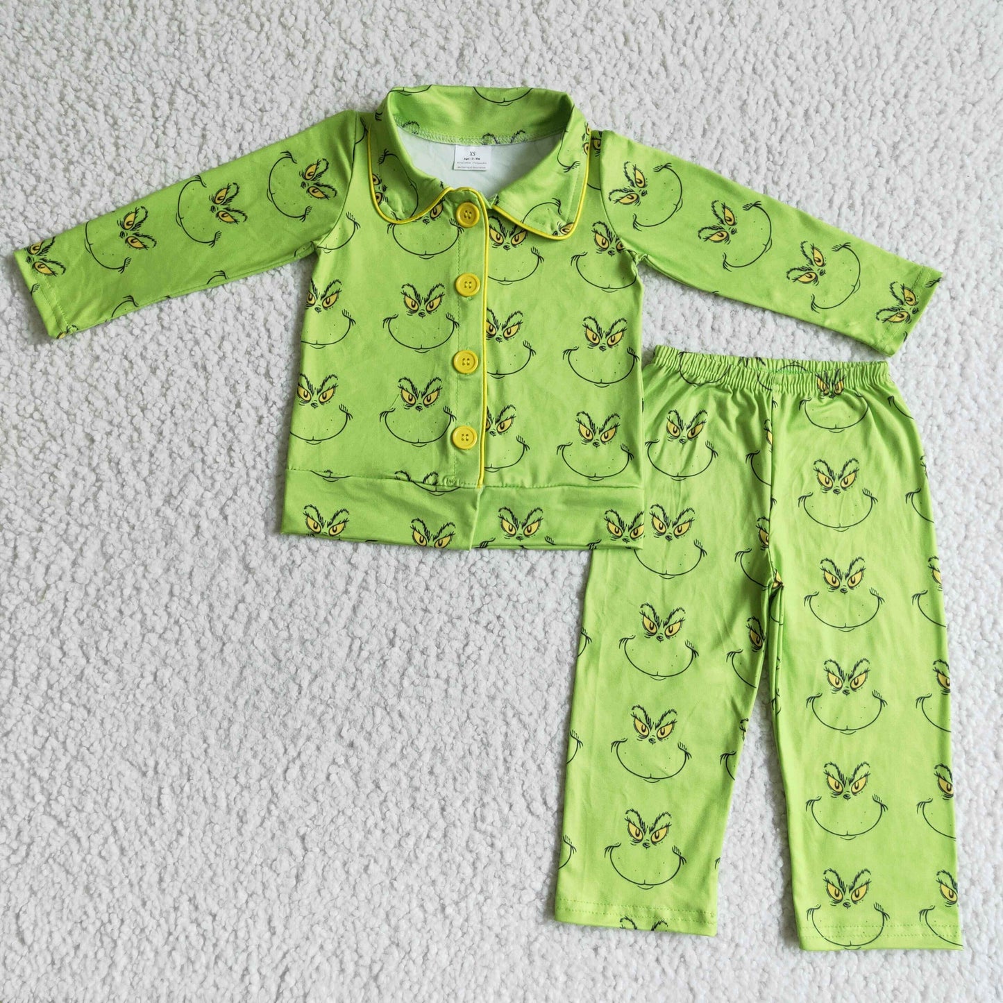 Boys long sleeve Christmas pajamas 6 B8-38