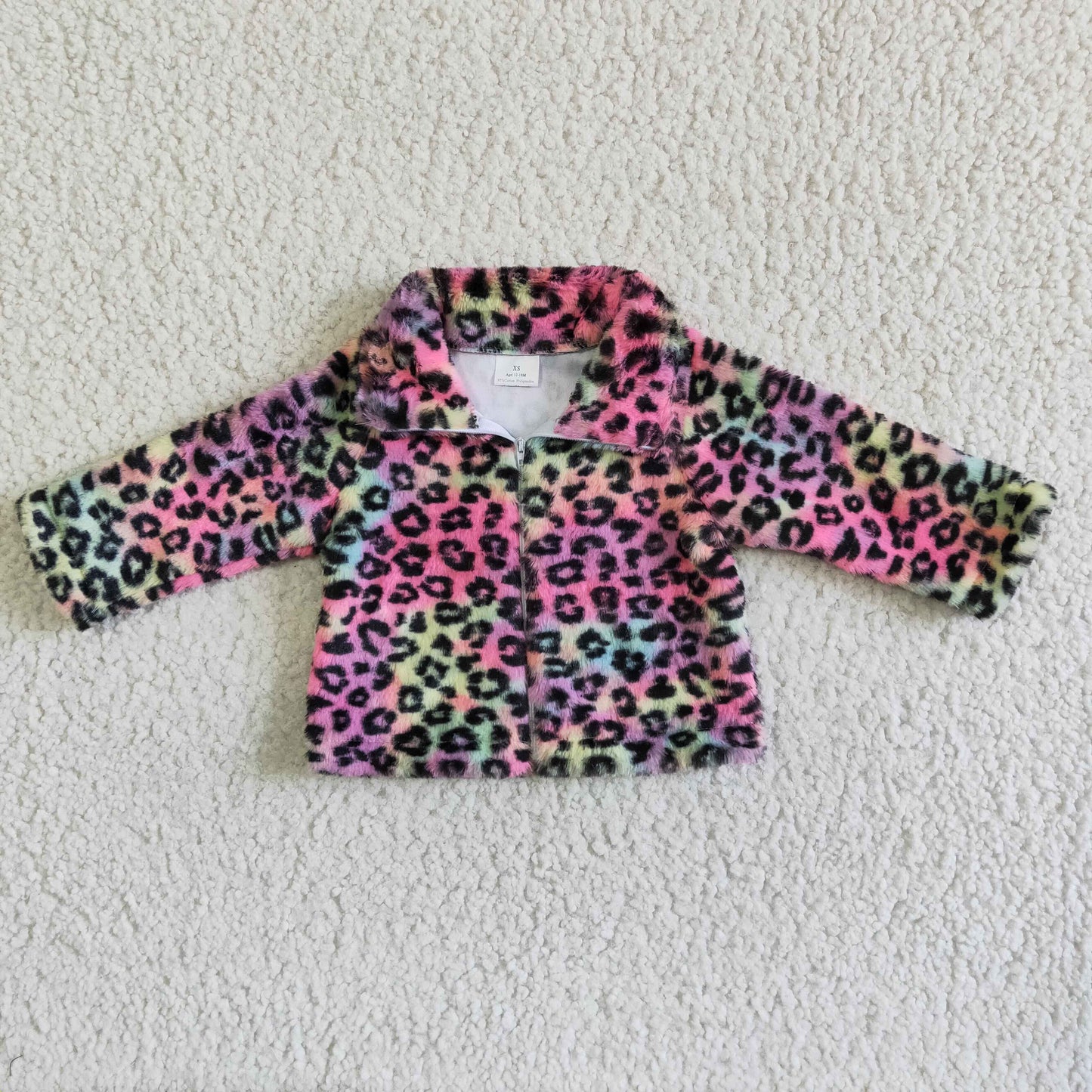 Long sleeve zipper cardigan thick fabric winter pullover top A23-26