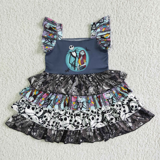 Flutter sleeve tunic Halloween dress