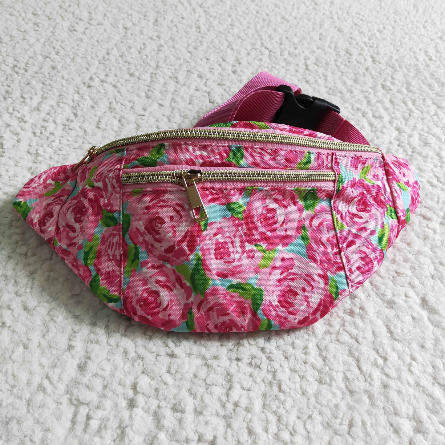 Pink flora print Fanny pack BA0023