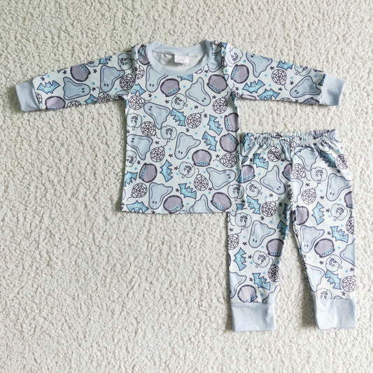 (Promotion)Boys Halloween Cute Ghost Pajamas Set  BLP0001