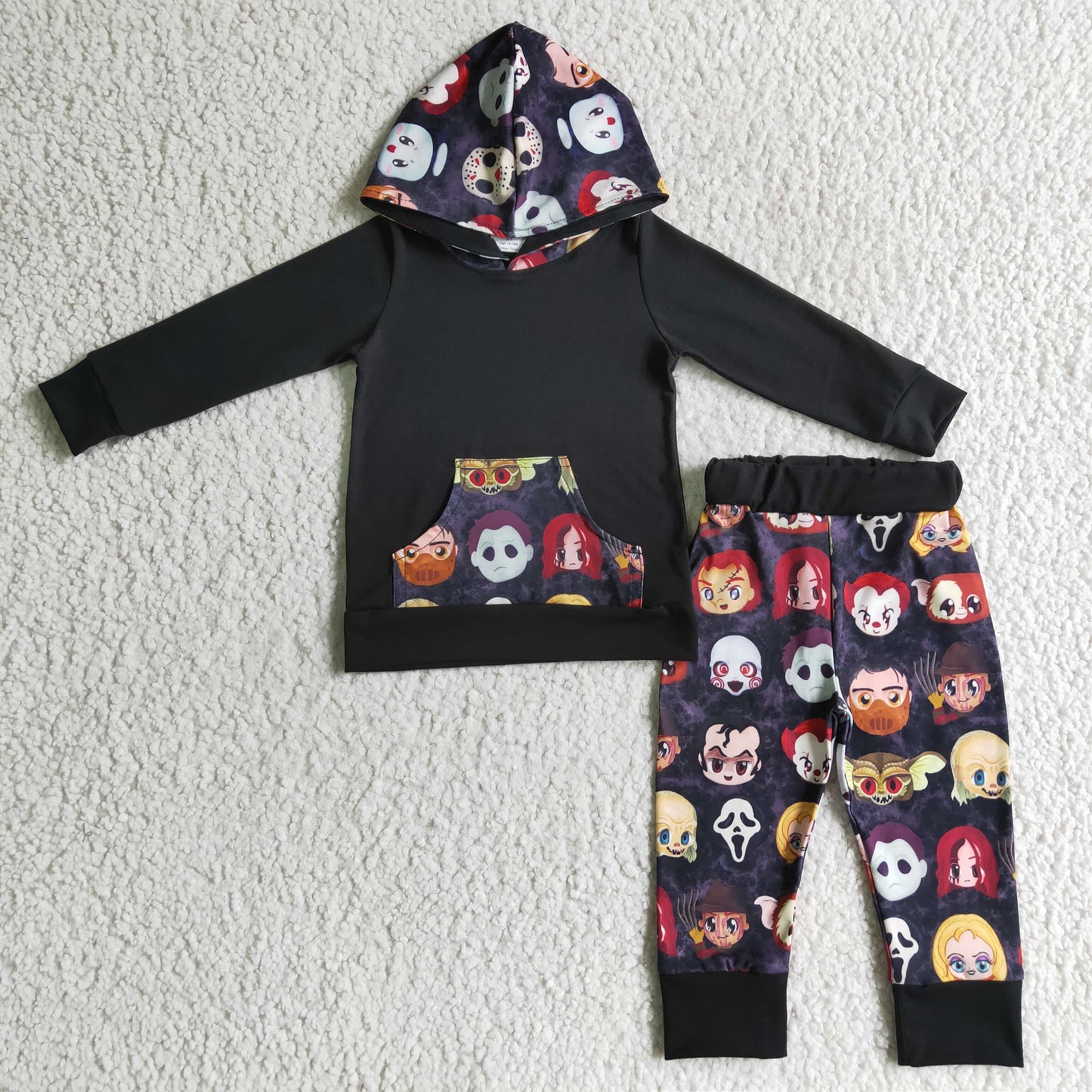 (Promotion)Boys long sleeve hooded Halloween outfits BLP0023