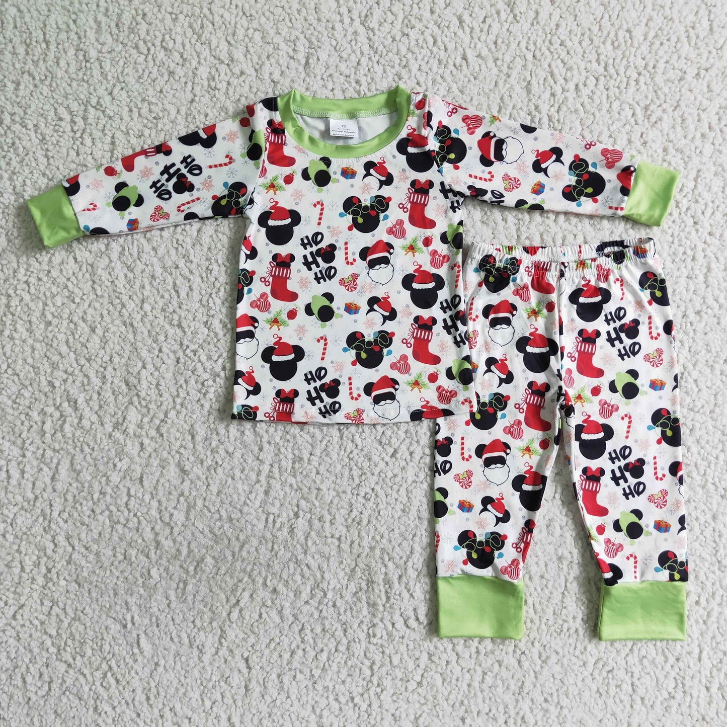 Boy's Christmas mouse pajamas set BLP0037