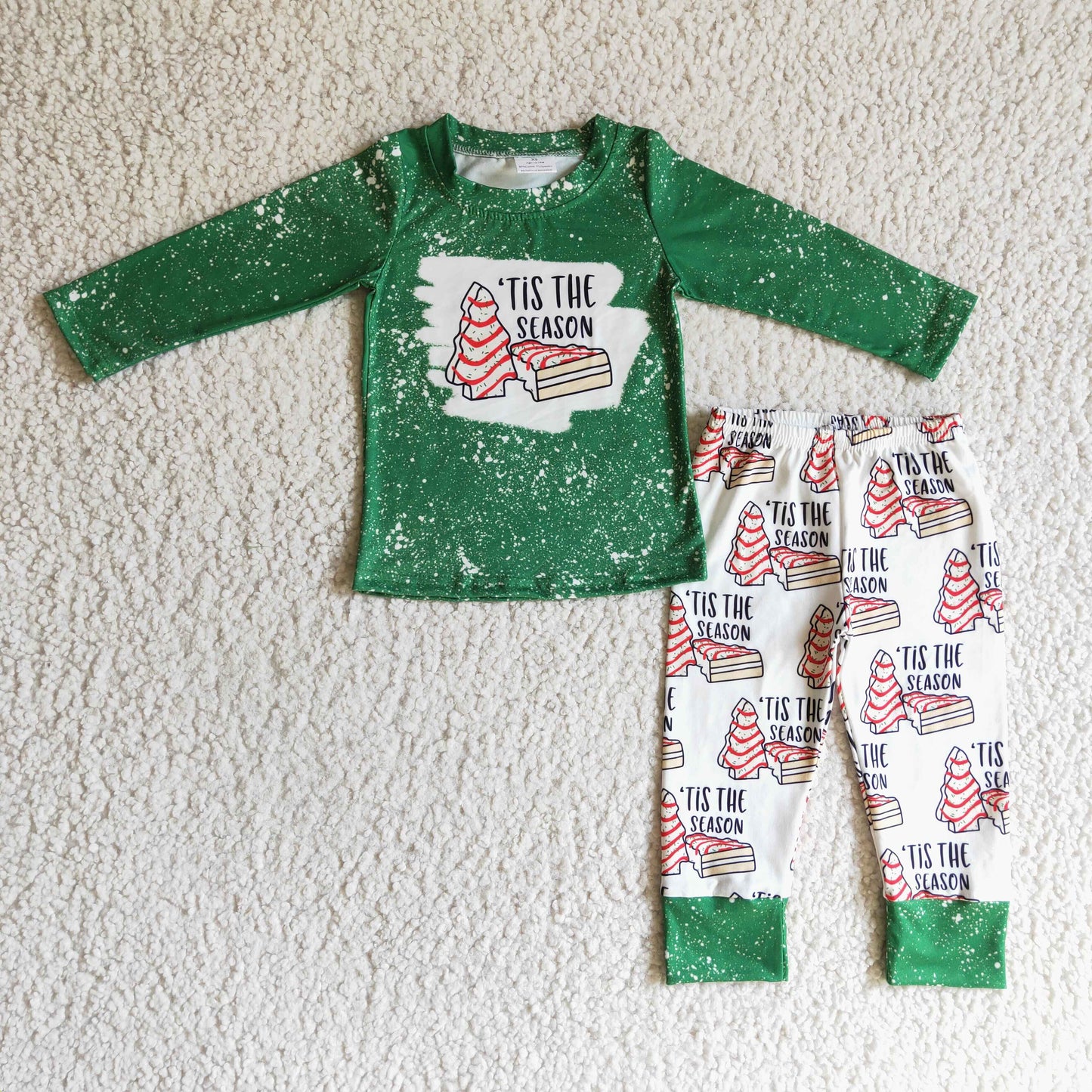 (Promotion)Boys Christmas IT'S THE SEASON green outfit      BLP0094