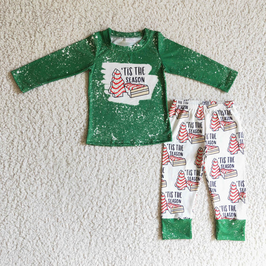 (Promotion)Boys Christmas IT'S THE SEASON green outfit      BLP0094