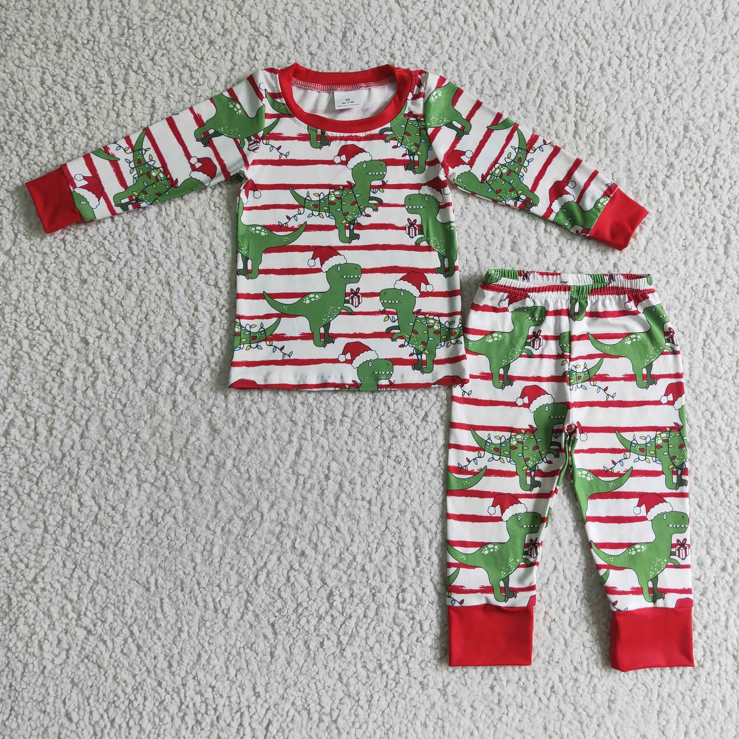 Boys Christmas dinosaur design pajamas BLP0110