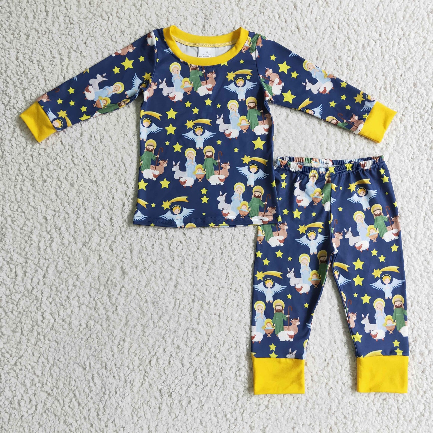 Boys nativity Christmas pajamas BLP0114