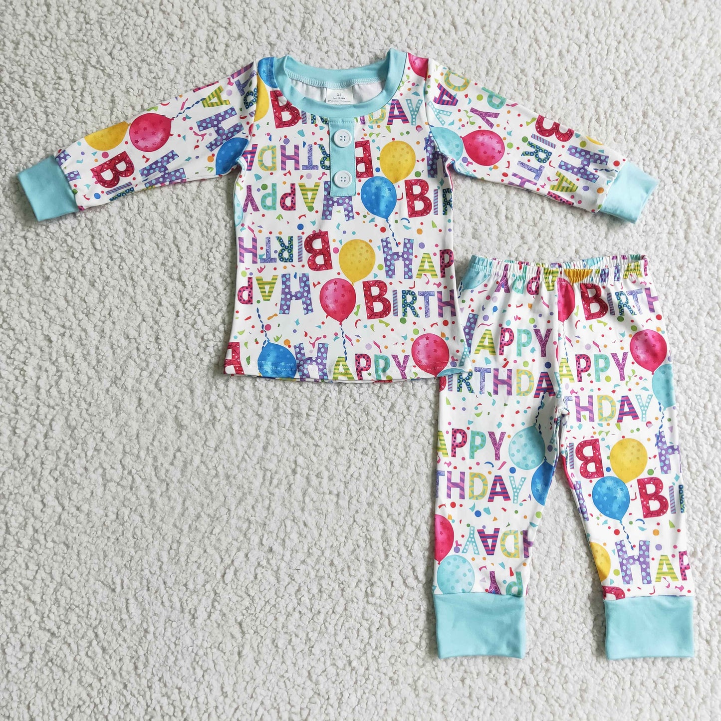 Boys Happy Birthday design pajama set BLP0142