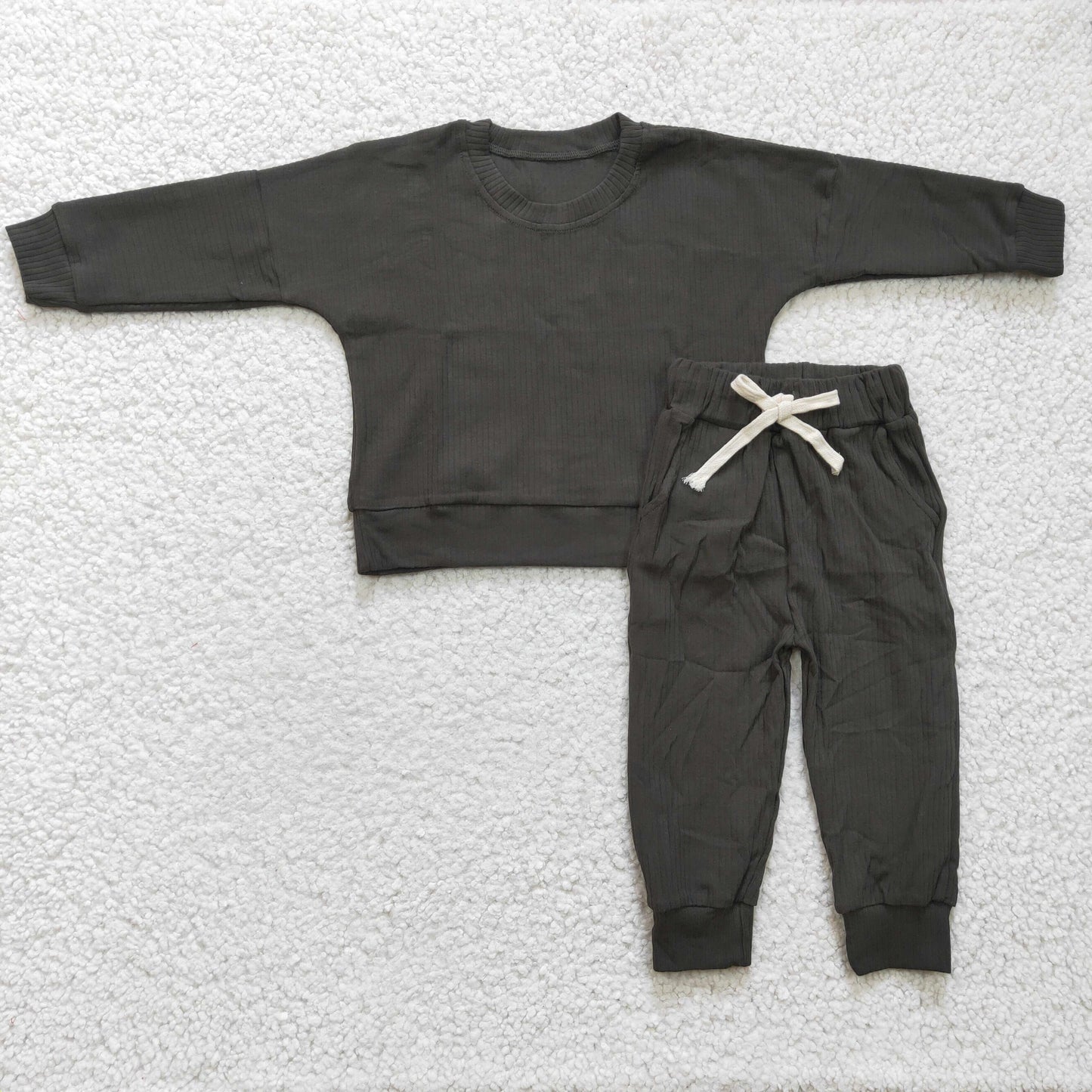 Boys black cotton long sleeve outfits  BLP0160