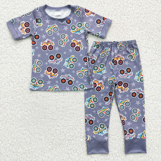 (Promotion)Boys car print outfits   BSPO0039