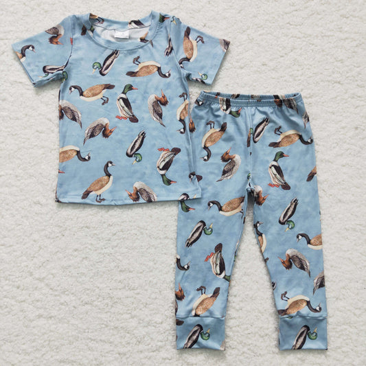 (Promotion)Boys duck print pajama set  BSPO0042