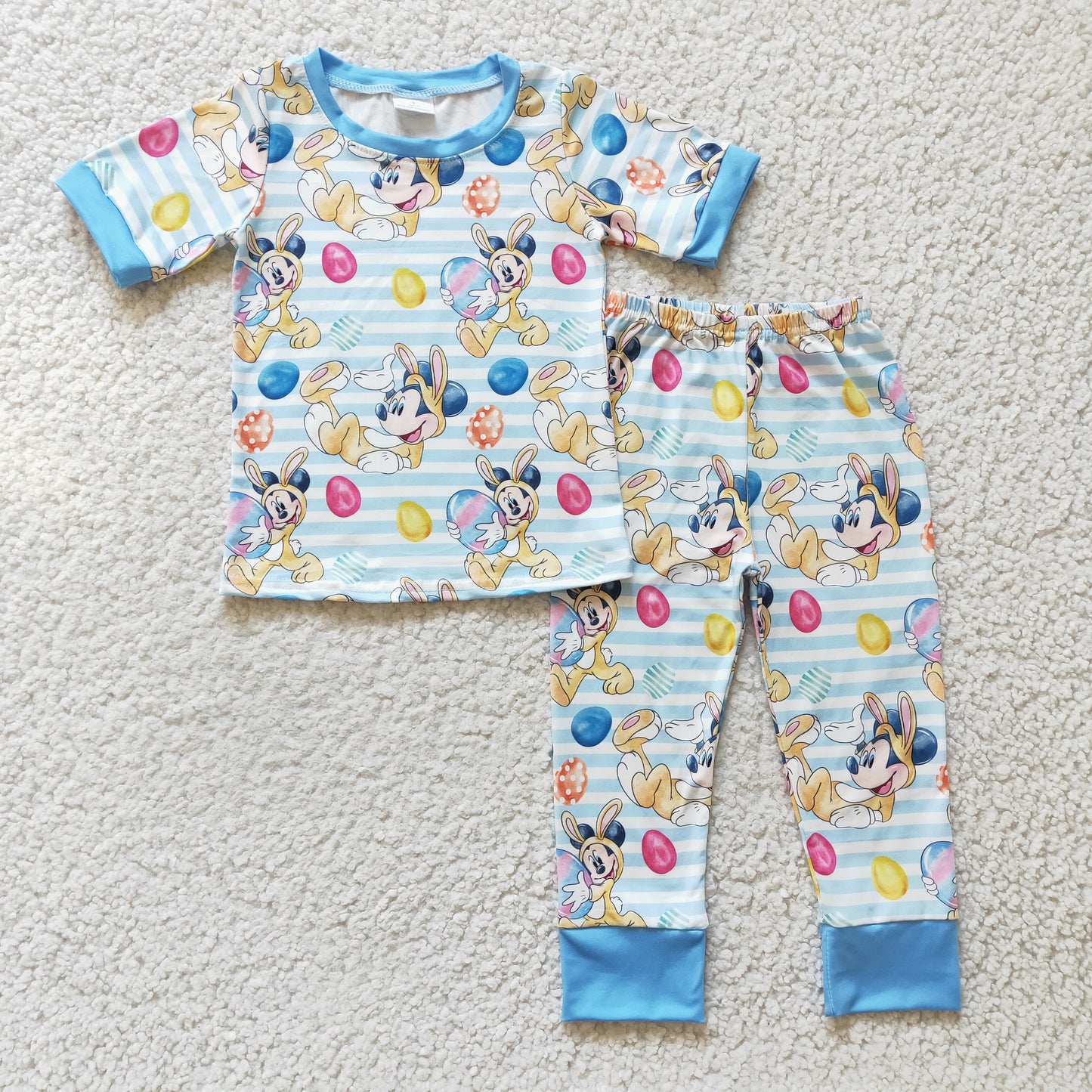 (Promotion)Boys Cartoon print Easter pajama set BSPO0048
